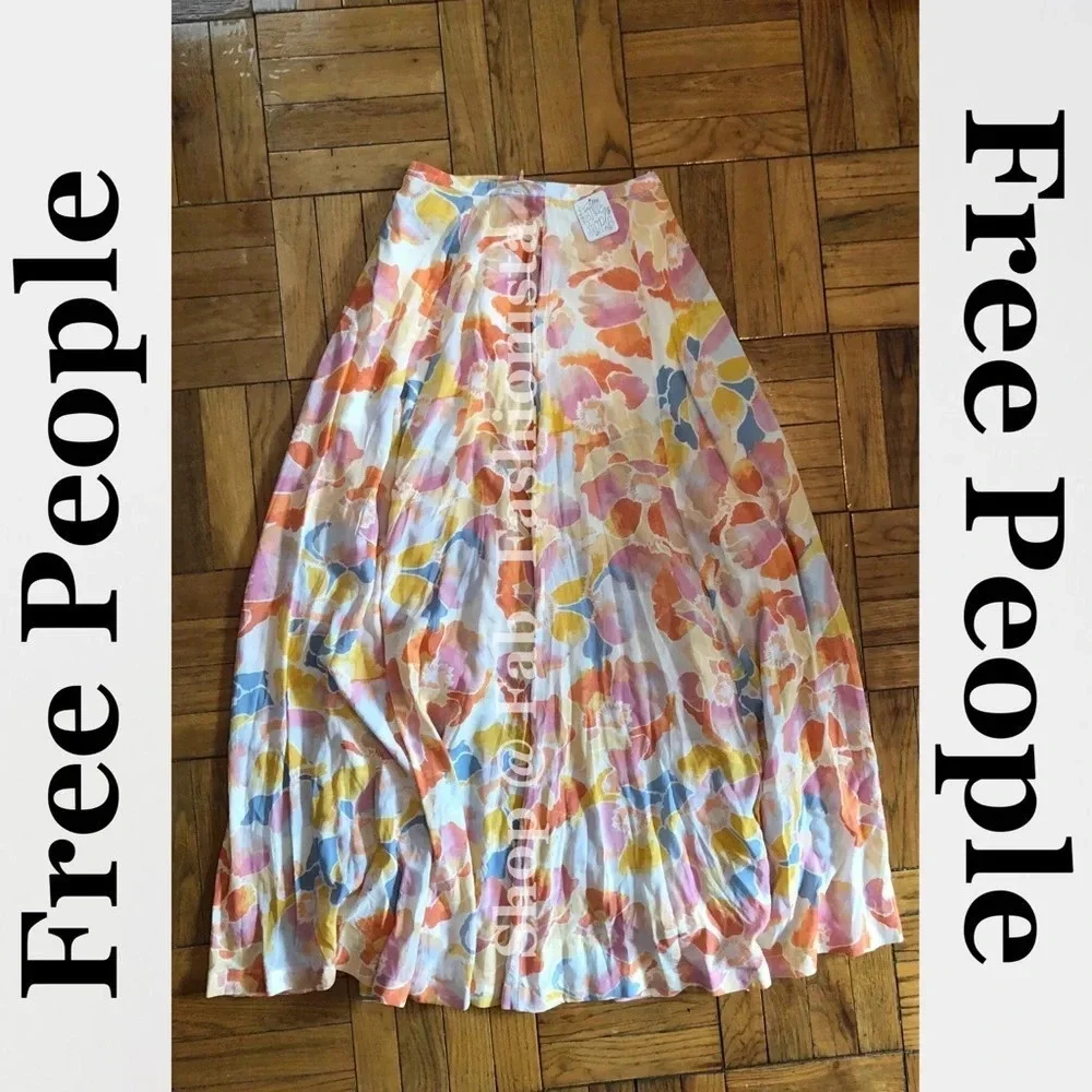 Free People Maxi Skirt Size 2 Floral Print